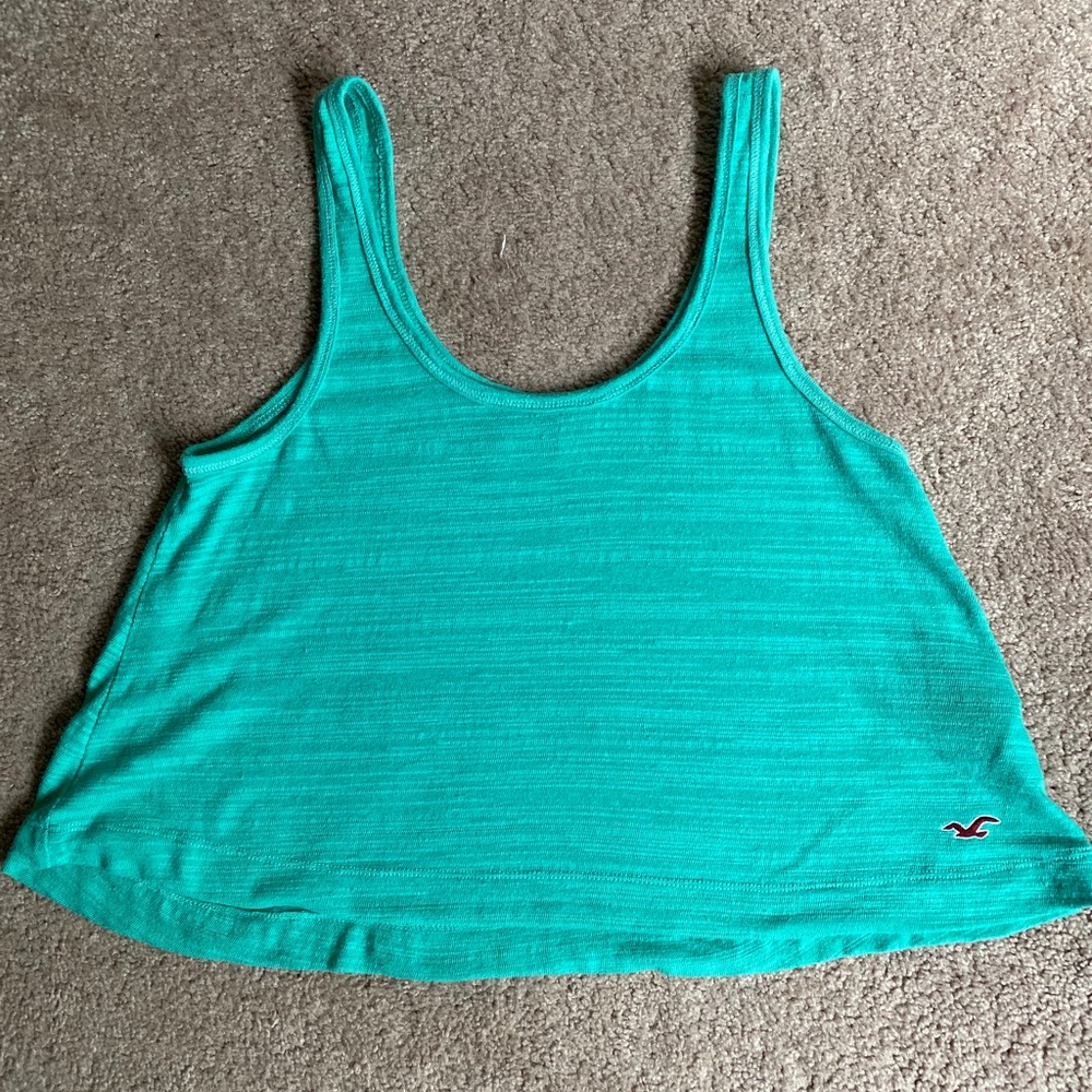 Hollister swoop neck cropped tank
